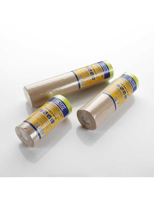 Papel de protección con cinta adhesiva 450 mm x 20 m ALYCO