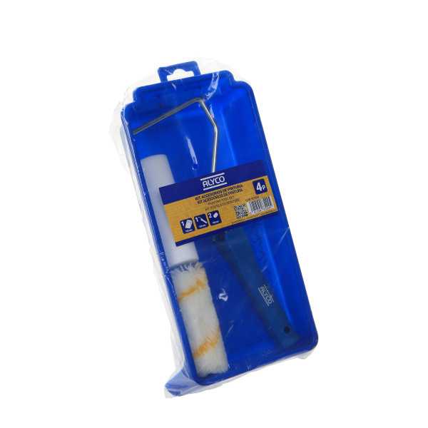 Set de accesorios de pintura mini 4 piezas ALYCO