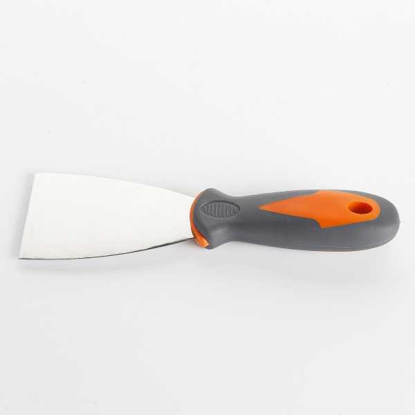 Espátula flexible de acero al carbono 60 mm mango bimaterial ALYCO ORANGE