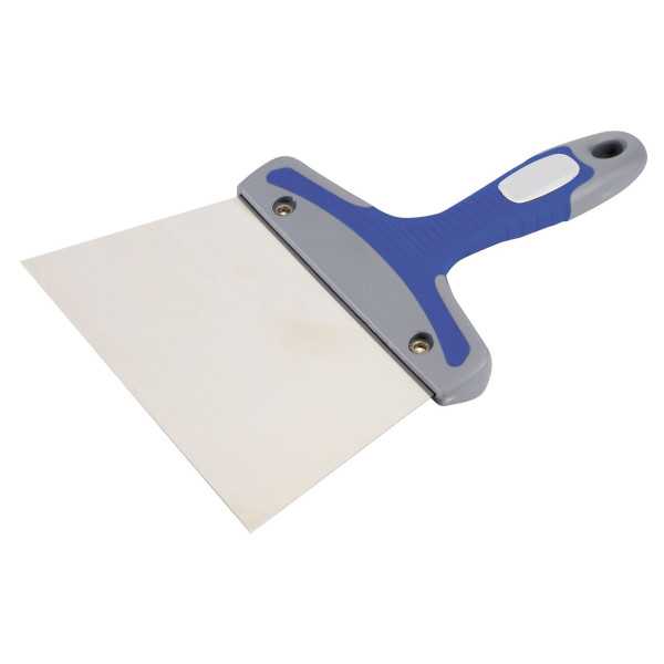 Espátula de emplastecer inoxidable 140 mm mango bimaterial ALYCO