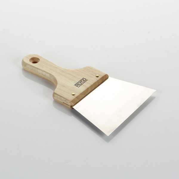 Espátula de emplastecer inoxidable 160 mm mango madera ALYCO