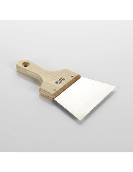 Espátula de emplastecer inoxidable 160 mm mango madera ALYCO
