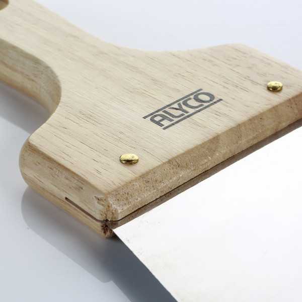 Espátula de emplastecer inoxidable 160 mm mango madera ALYCO