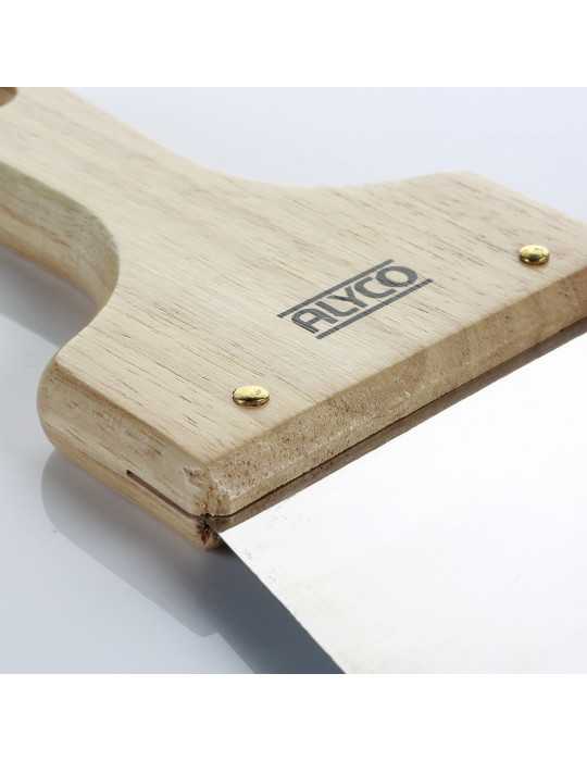 Espátula de emplastecer inoxidable 160 mm mango madera ALYCO
