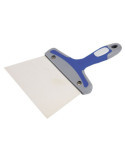Espátula de emplastecer inoxidable 180 mm mango madera ALYCO