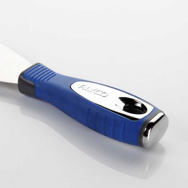 Espátula flexible inoxidable 100 mm mango tricomponente ALYCO
