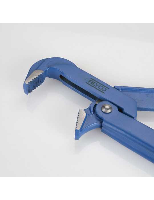 Llave sueca 90. para tubo 1-1/2" de acero forjado ALYCO