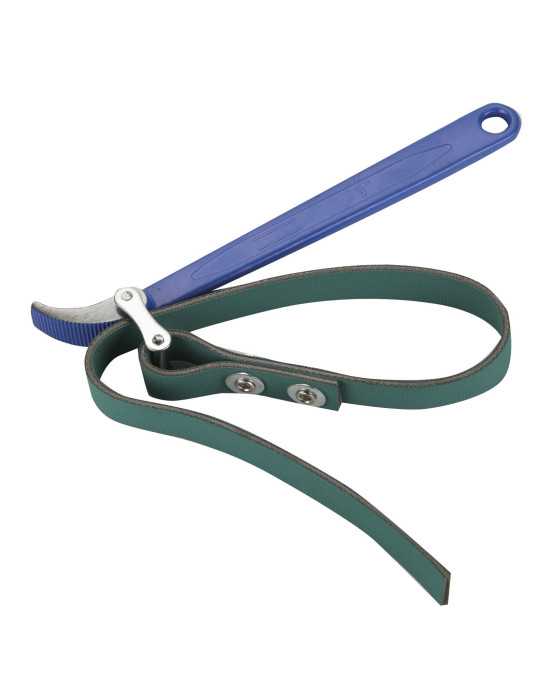 Llave forjada con correa de cuero 9" 225 mm ALYCO