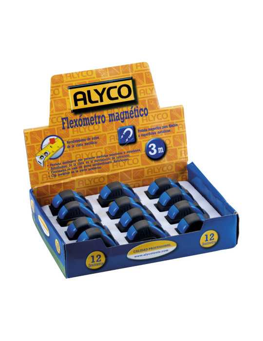 Flexómetro metálico magnético 5 m cuerpo bimaterial ALYCO