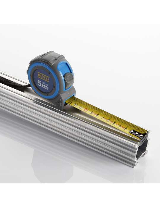Flexómetro metálico 8 m cuerpo bimaterial ALYCO