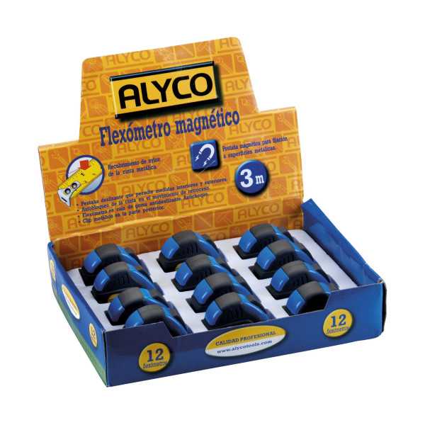 Flexómetro metálico magnético 8 m cuerpo bimaterial ALYCO