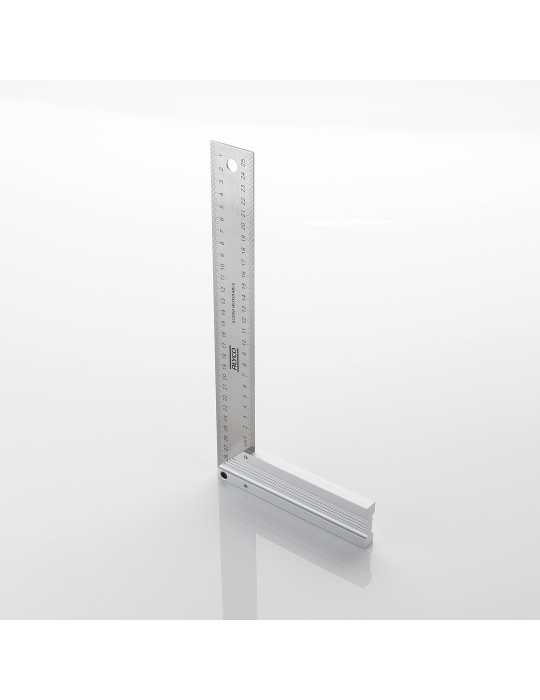 Escuadra de acero inoxidable con mango de aluminio 250 x 130 mm ALYCO