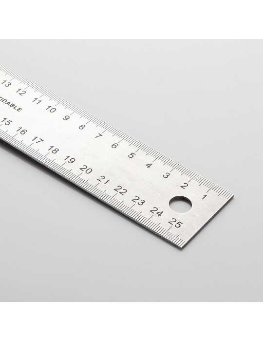 Escuadra de acero inoxidable con mango de aluminio 400 x 180 mm ALYCO