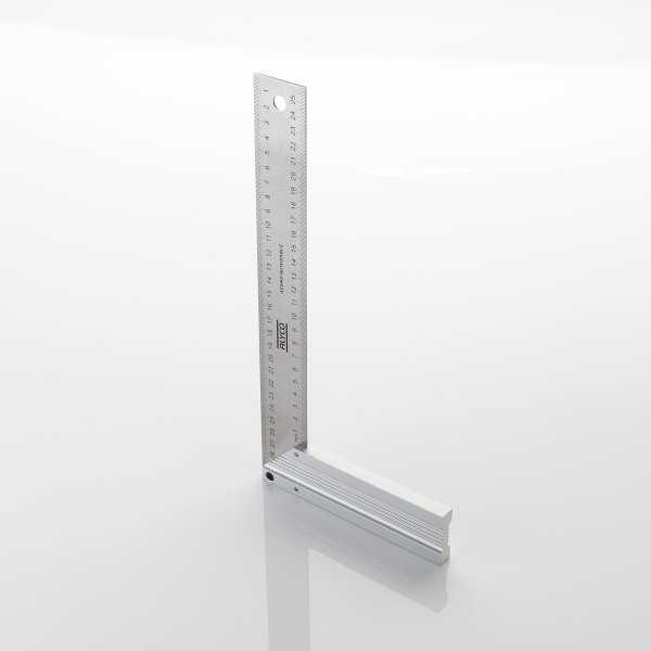Escuadra de acero inoxidable con mango de aluminio 400 x 180 mm ALYCO