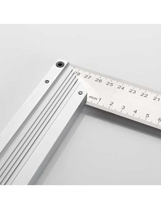 Escuadra de acero inoxidable con mango de aluminio 600 x 200 mm ALYCO