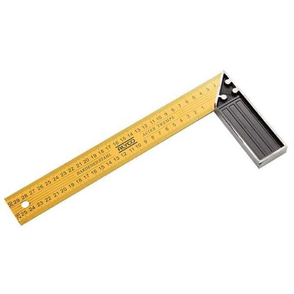 Escuadra de acero templado con mango de aluminio 400 mm ALYCO
