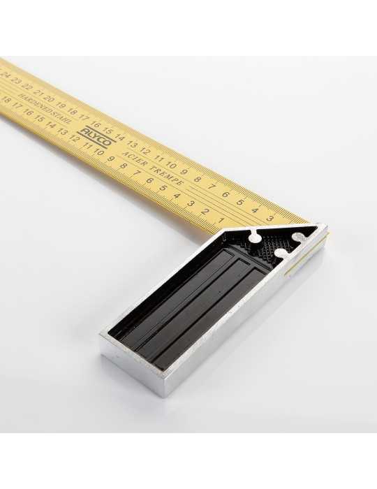 Escuadra de acero templado con mango de aluminio 400 mm ALYCO
