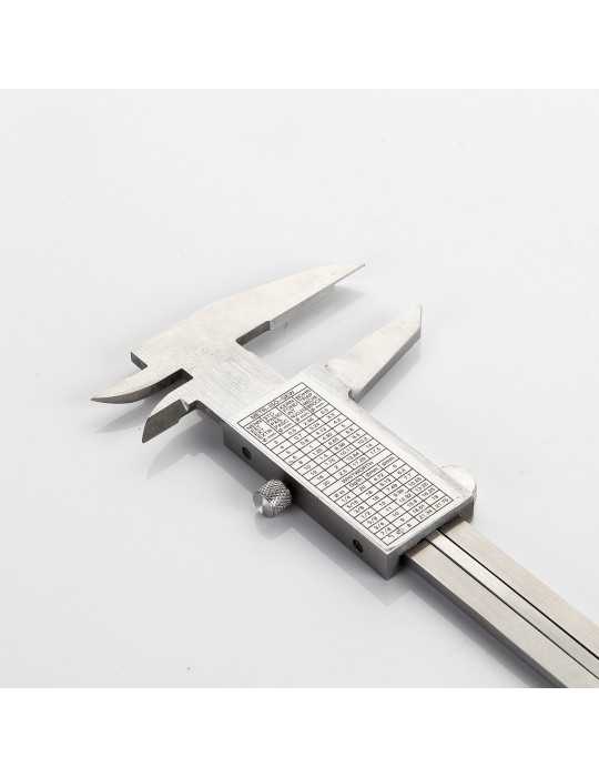 Calibre pie de rey inoxidable monobloc 150 x 0,05 mm ALYCO