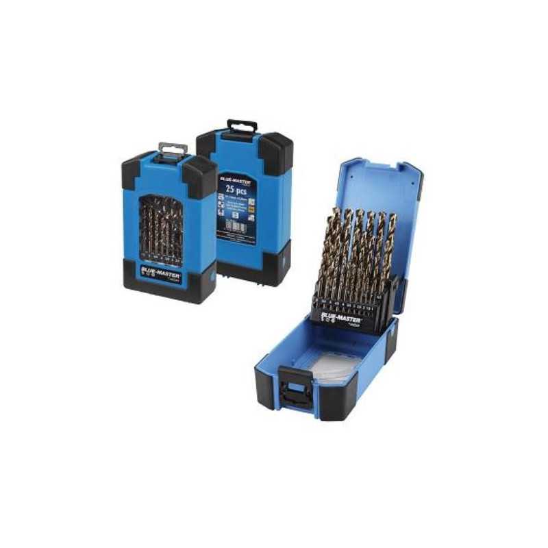 Estuche BLUE-MASTERS azul 25pcs HSS-CO din338 ø 1-13x0,5mm. PC6011