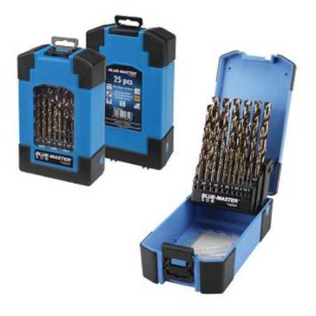 Estuche BLUE-MASTERS azul 25pcs HSS-CO din338 ø 1-13x0,5mm. PC6011