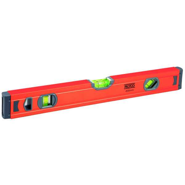 Nivel tubular 400 mm 3 fiolas ALYCO ORANGE