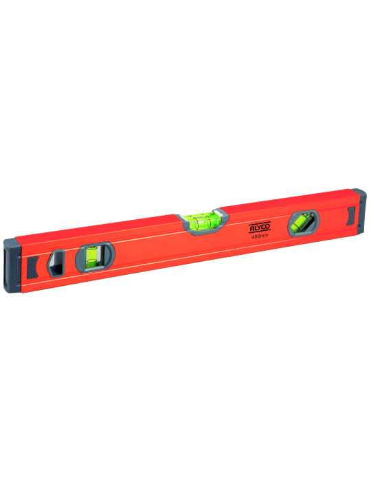 Nivel tubular 400 mm 3 fiolas ALYCO ORANGE