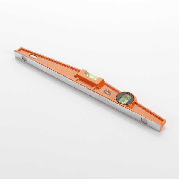 Nivel trapezoidal magnético 400 mm 2 fiolas ALYCO ORANGE