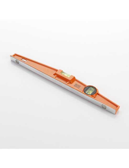 Nivel trapezoidal magnético 400 mm 2 fiolas ALYCO ORANGE