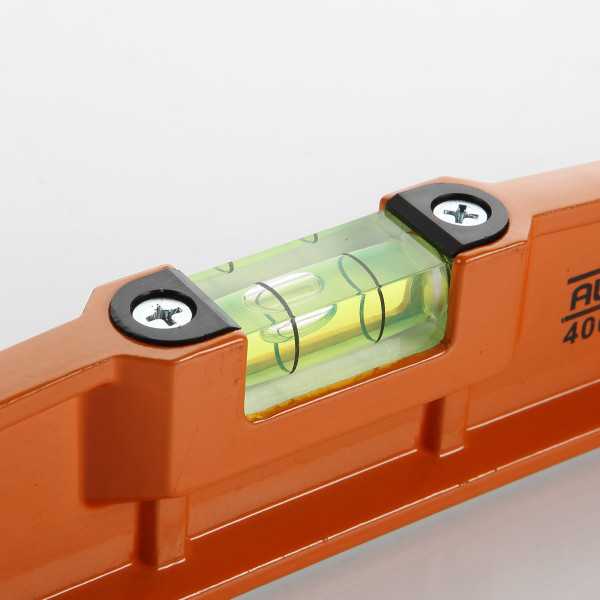Nivel trapezoidal magnético 400 mm 2 fiolas ALYCO ORANGE