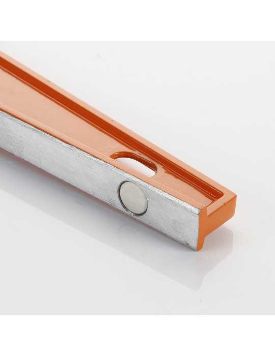 Nivel trapezoidal magnético 600 mm 2 fiolas ALYCO ORANGE