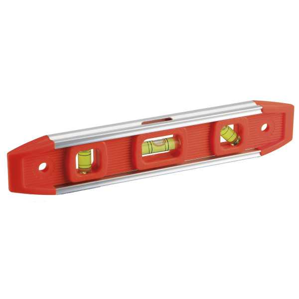 Nivel torpedo magnético 235 mm 3 fiolas ALYCO ORANGE