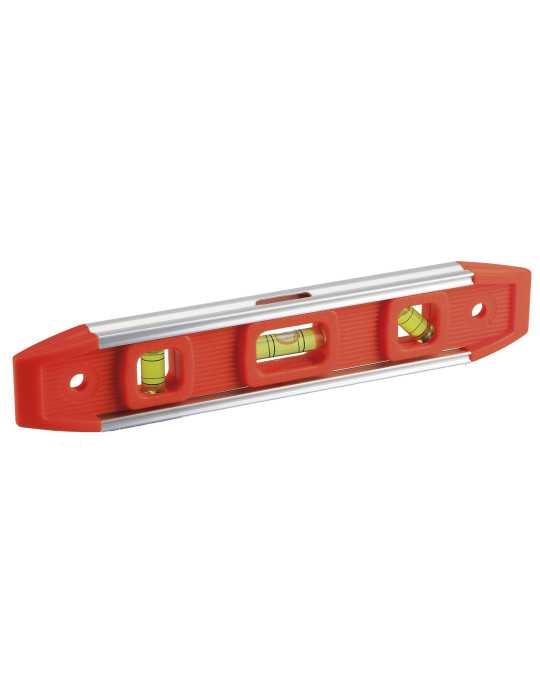 Nivel torpedo magnético 235 mm 3 fiolas ALYCO ORANGE