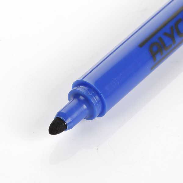Rotulador permanente negro punta fina 9 mm ALYCO