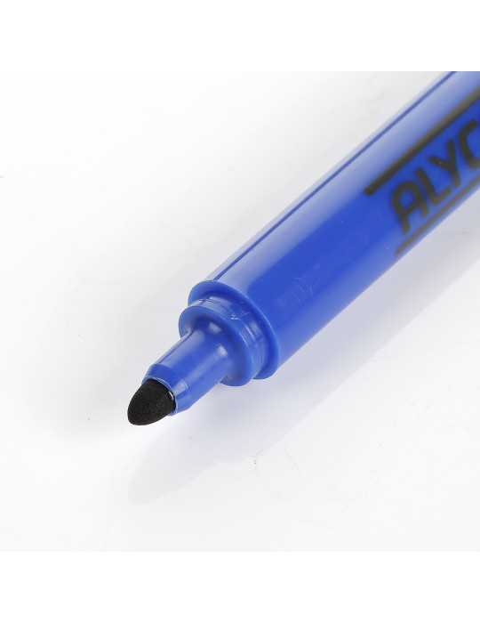 Rotulador permanente negro punta fina 9 mm ALYCO