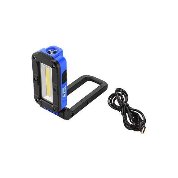 Linterna recargable bifocal plegable COB IP54 ALYCO