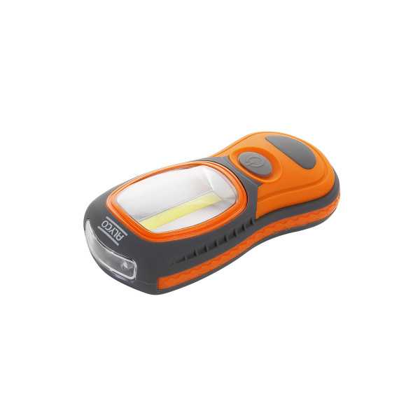 Linterna de trabajo bifocal larga 3W COB + 3 LED ALYCO ORANGE