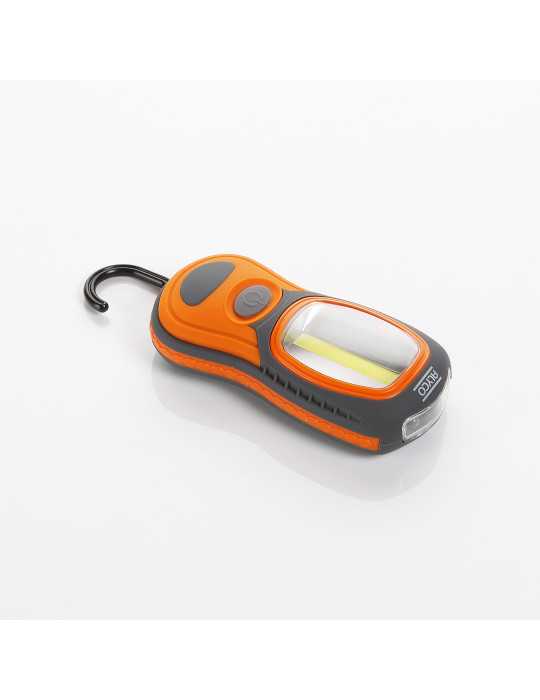 Linterna de trabajo bifocal larga 3W COB + 3 LED ALYCO ORANGE