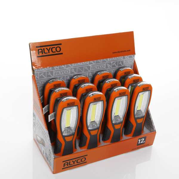 Linterna bifocal COB 3W + 3 LED 250 lúmenes ALYCO ORANGE