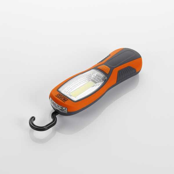 Linterna bifocal COB 3W + 3 LED 250 lúmenes ALYCO ORANGE