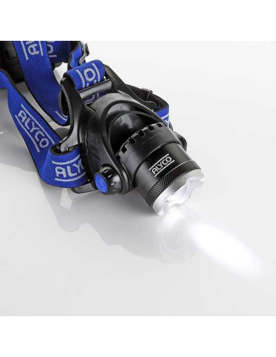 Linterna frontal recargable LED 12W ALYCO