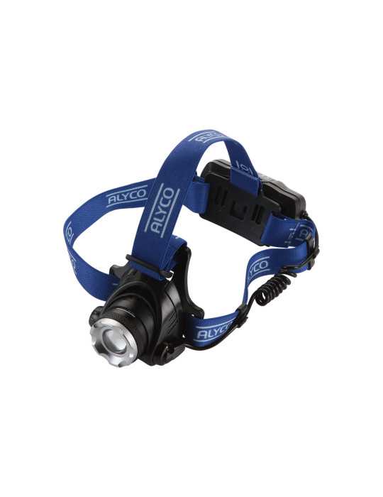 Linterna frontal recargable aluminio-plástico LED 5W ALYCO
