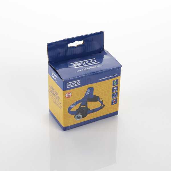 Linterna frontal recargable aluminio-plástico LED 5W ALYCO
