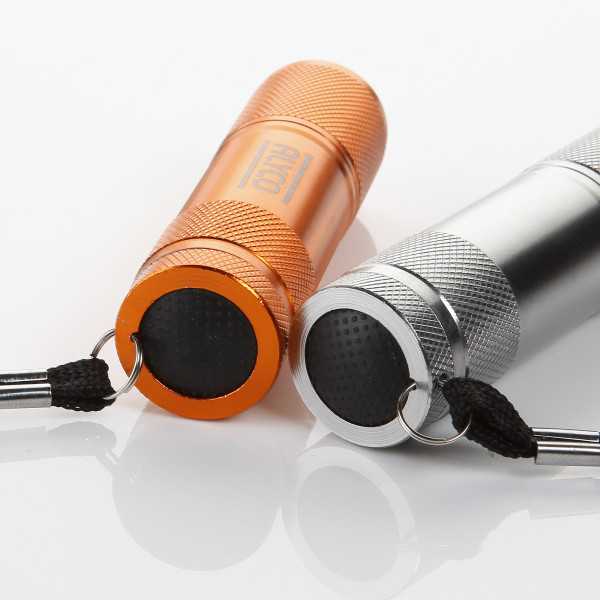 Linterna tubular de bolsillo aluminio 9 LED ALYCO ORANGE