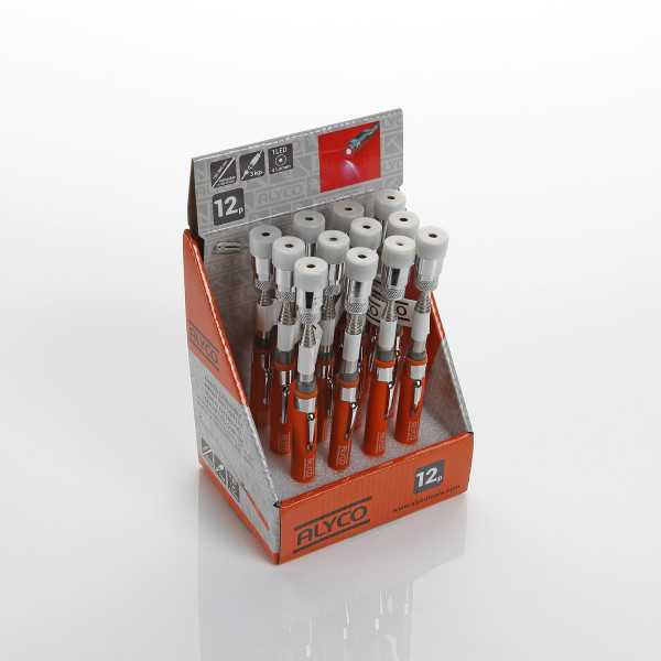 Mango extensible magnético con luz 1 LED ALYCO ORANGE