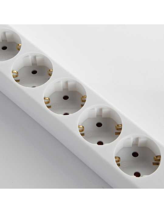 Base múltiple con interruptor 5 enchufes + 2 USB cable 1,4 m ALYCO