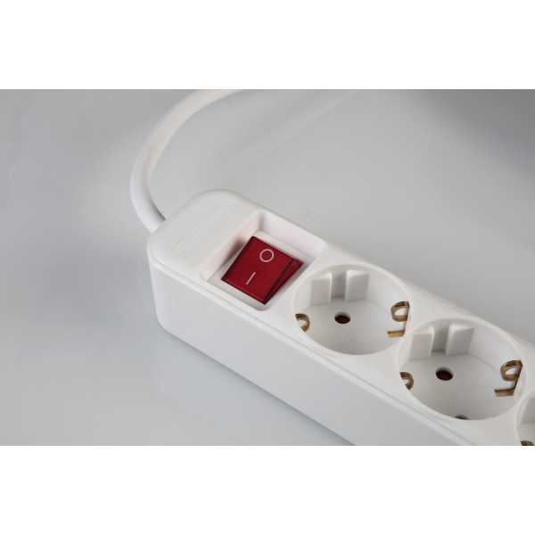 Base múltiple con interruptor 3 enchufes cable 3 m ALYCO