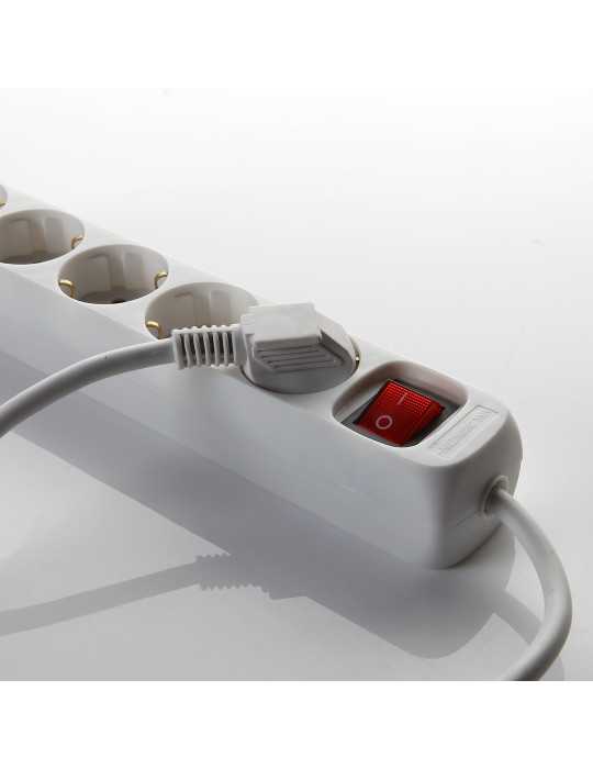 Base múltiple con interruptor 4 enchufes cable 3 m ALYCO