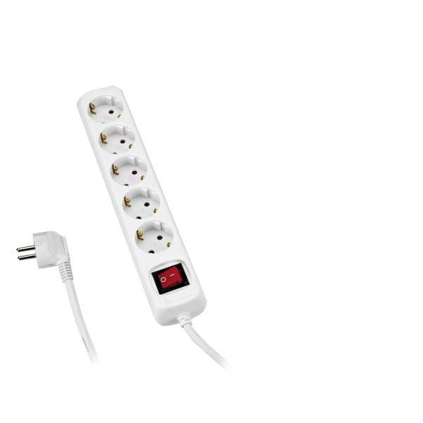 Base múltiple con interruptor 4 enchufes cable 3 m ALYCO