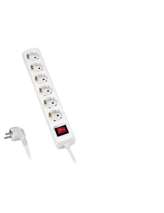 Base múltiple con interruptor 4 enchufes cable 3 m ALYCO