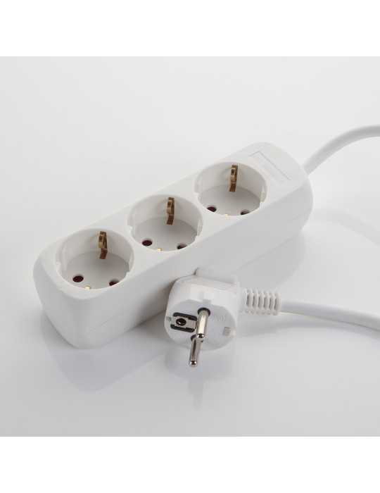 Base múltiple 3 enchufes cable 1,4 m ALYCO